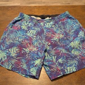Born Primitive Men's Tropical Training Shorts - Blue and Green